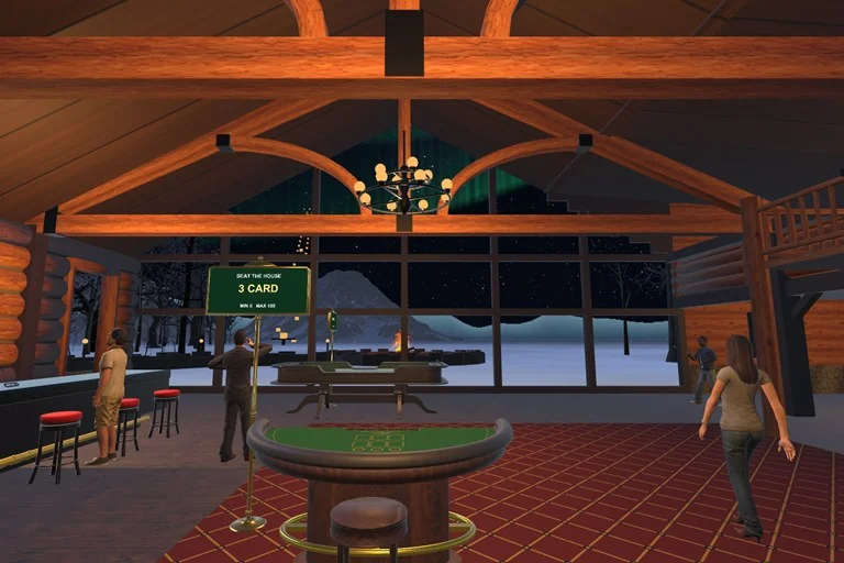 Mountain Lodge interior in Casino Getaway.